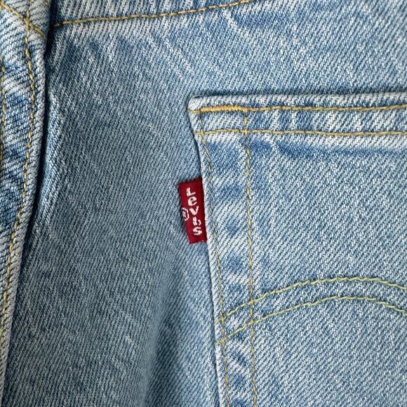 501 Original Cropped Levi's 32x26 Women NWT button High rise straight fitted hip - Picture 6 of 11